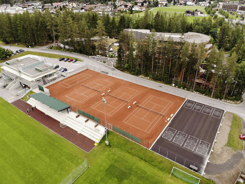 Tennisplatz, Längenfeld - Anlægsarbejde