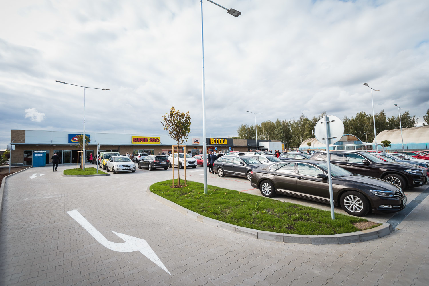 Praha 9 – Retail Park Vinoř - Byggearbejde