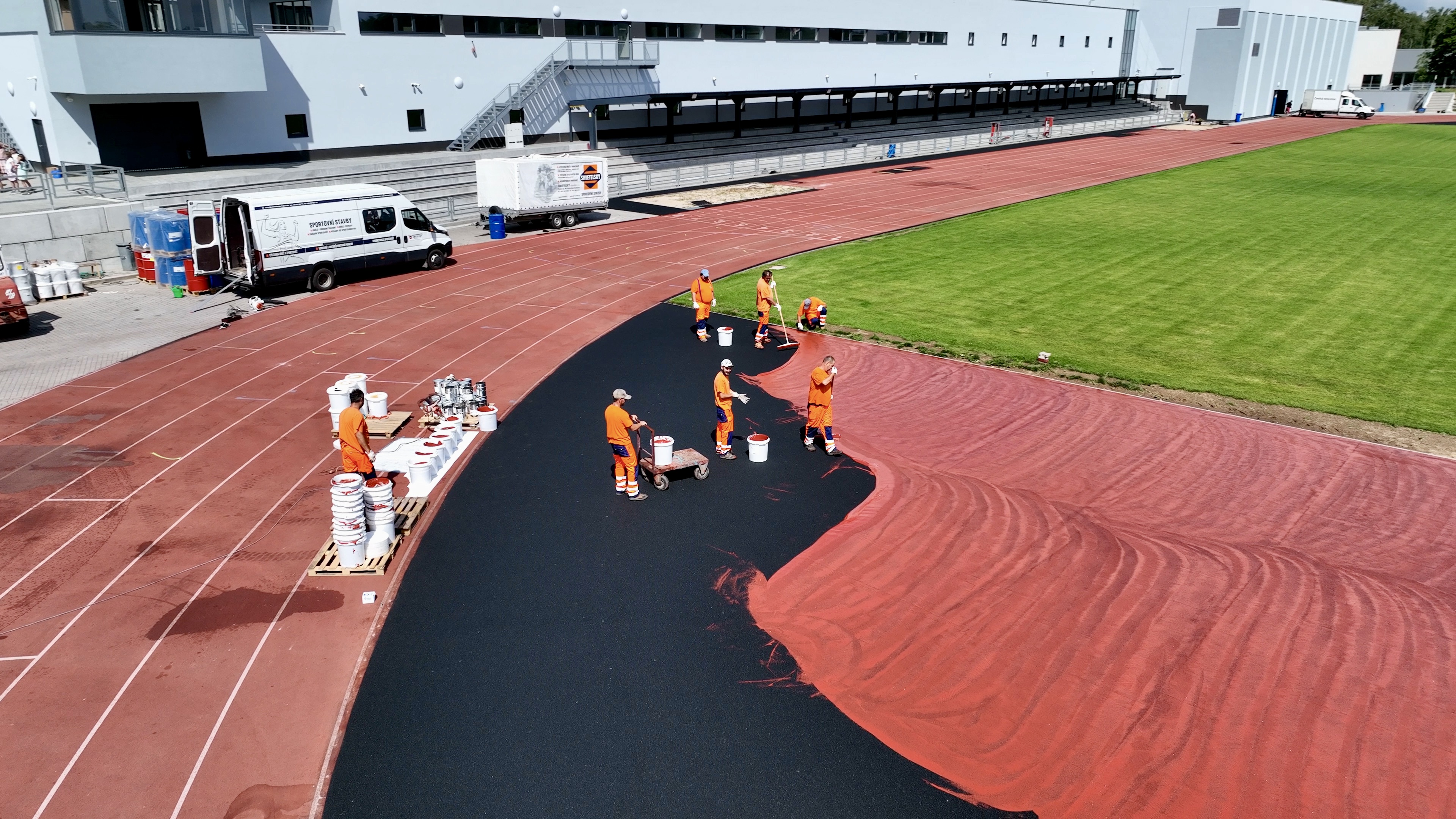 Tábor – retoping povrchů na Stadionu Míru - Special kompetencer
