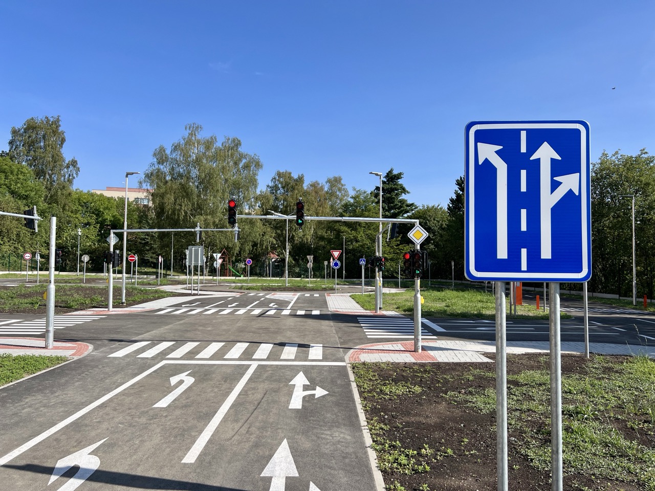 Příbram – rekonstrukce dopravního hřiště - Vej- og brobyggeri