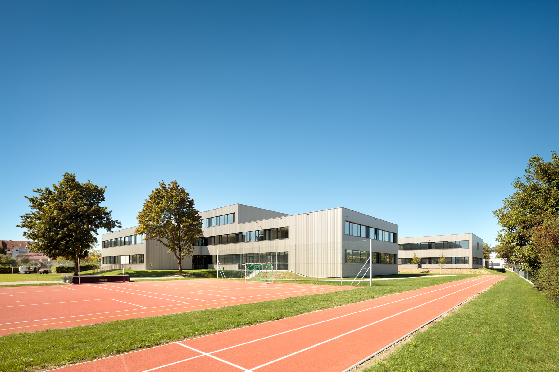 Schulgebäude, Amstetten - Byggearbejde