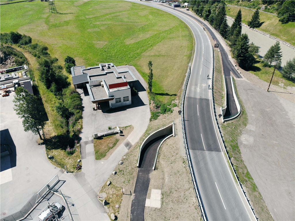 Radweg-Unterführung, Längenfeld - Anlægsarbejde