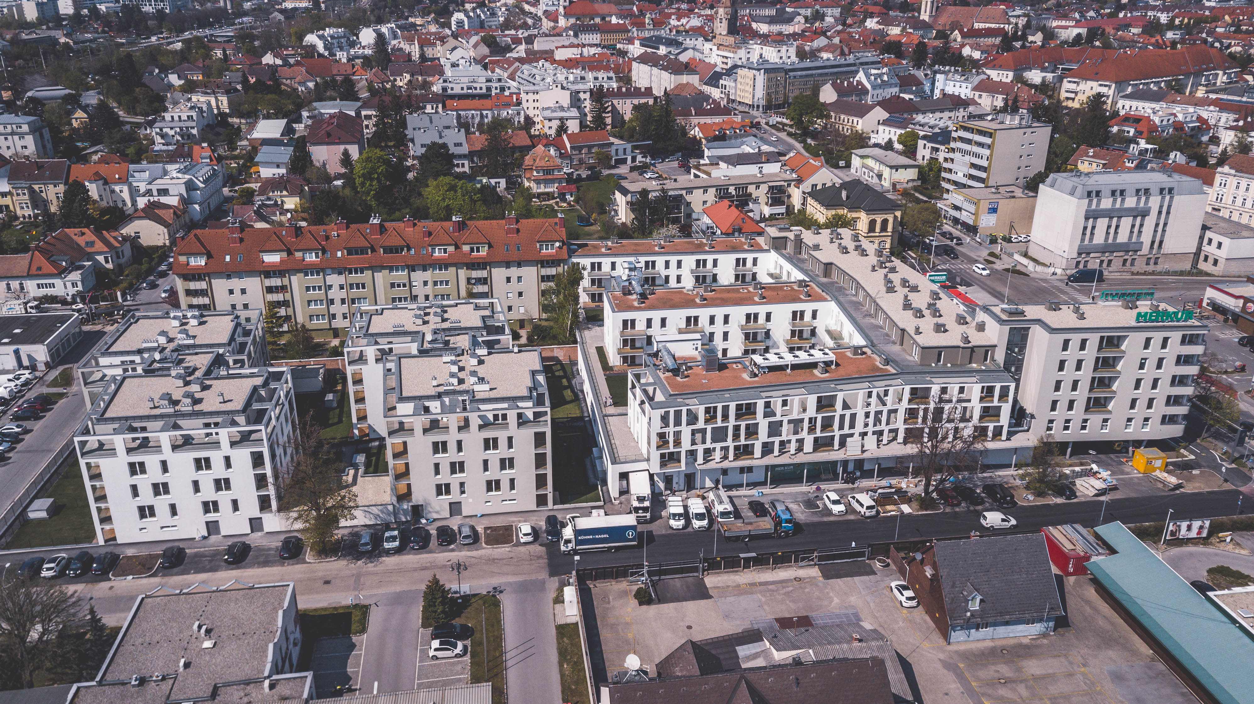 Wohnbau, Corena Nova, Wien - Byggearbejde