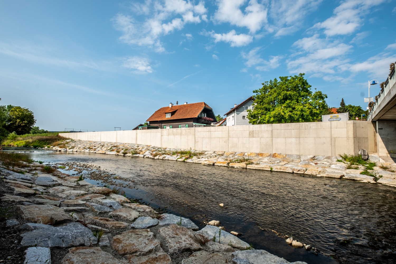 Hochwasserschutz Antiesen - Byggearbejde