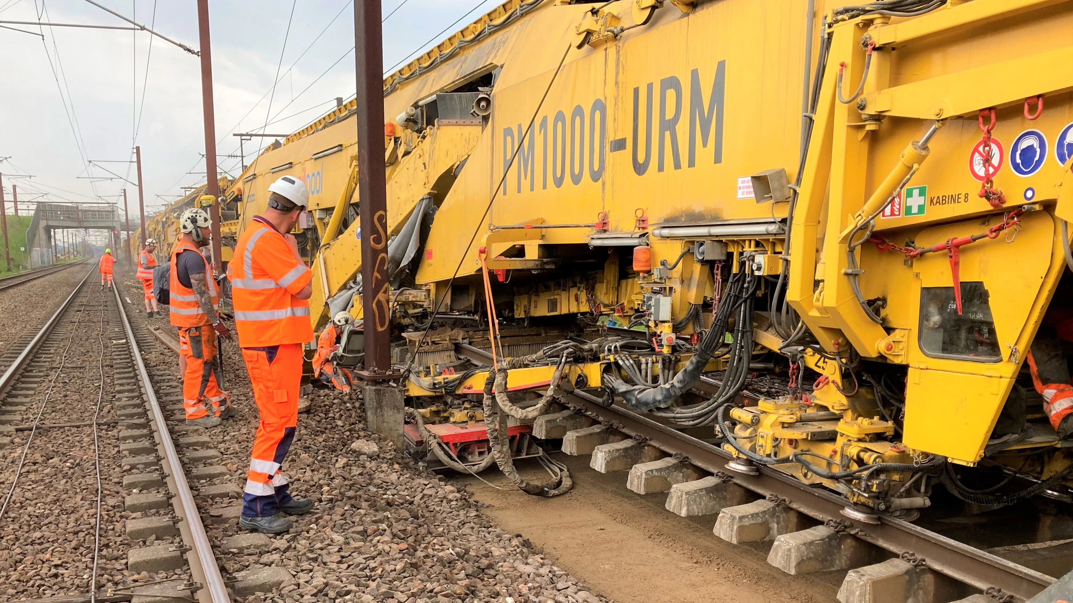 DENMARK Track Renewal København Høje Tåstrup 2 PM1000 URM