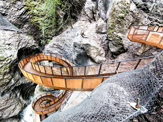 HELIX Liechtensteinklamm, St. Johann im Pongau - Anlægsarbejde