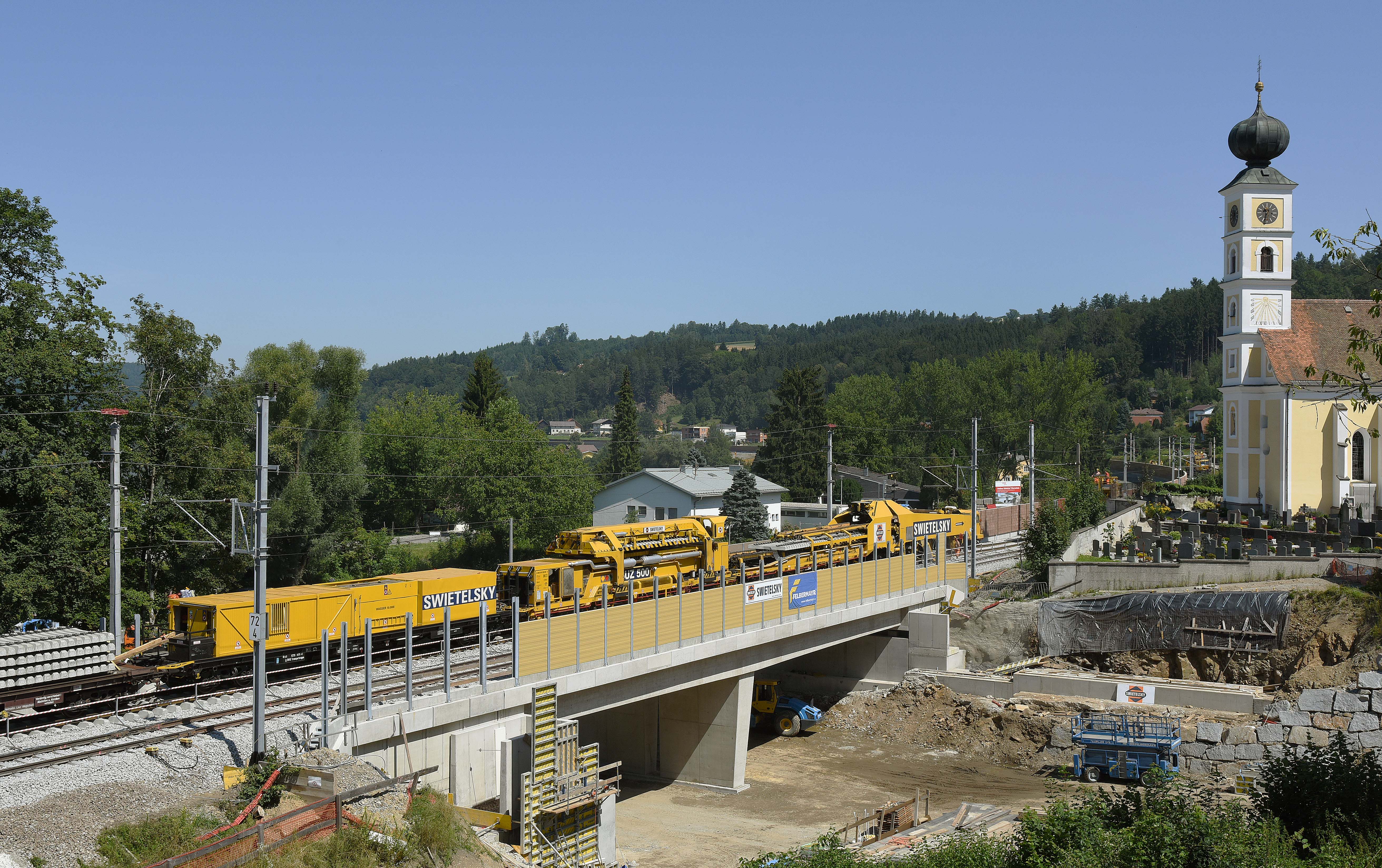 Umbau Bahnhof Wernstein - Jernbaner