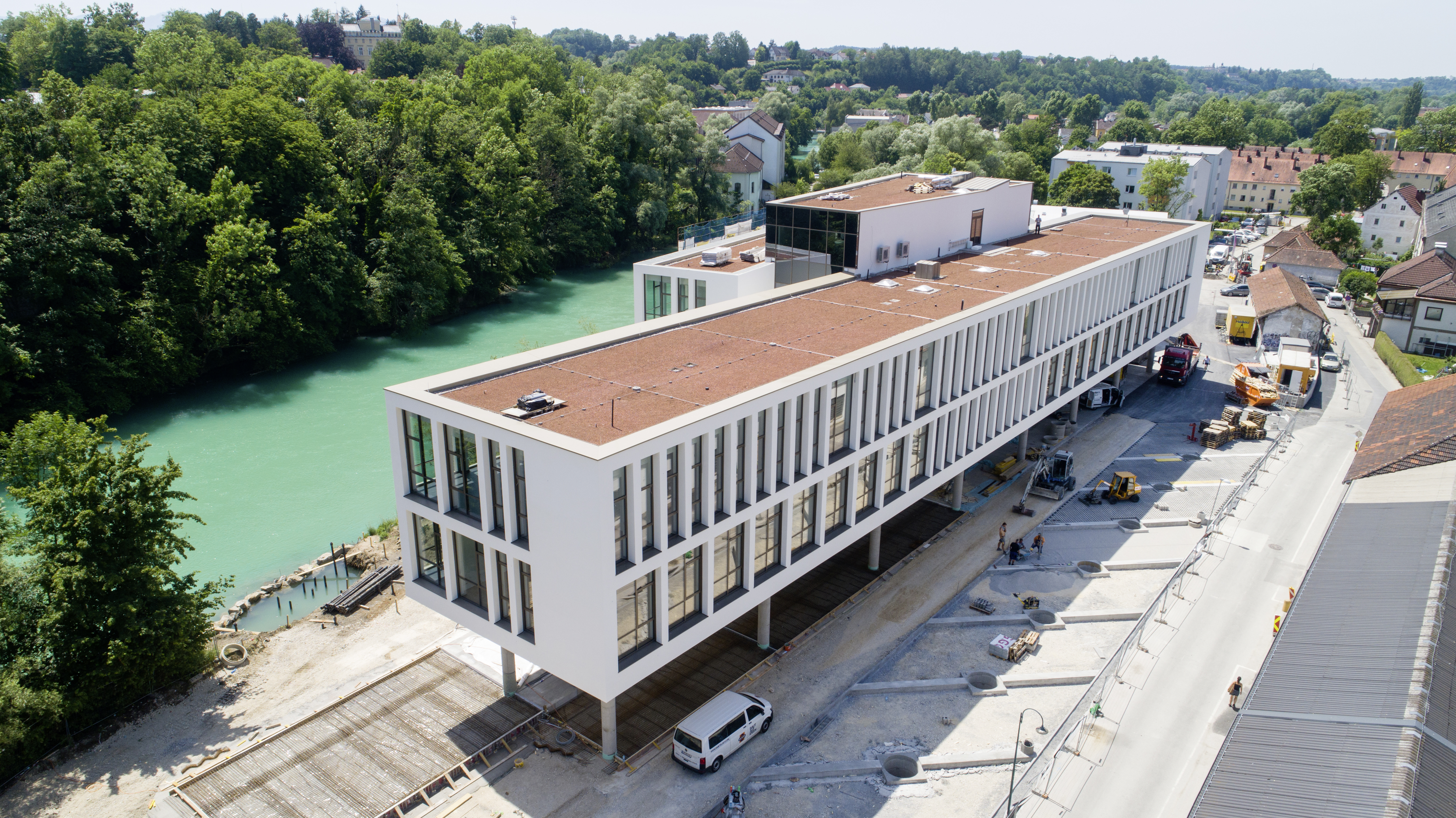 Campusgebäude der Fachhochschule, Steyr - Byggearbejde