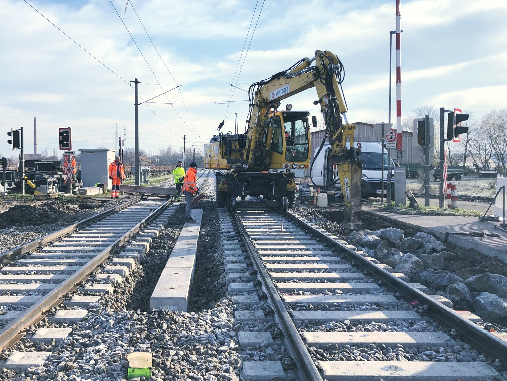 Erneuerung Oberbau - WLB Traiskirchen - Jernbaner