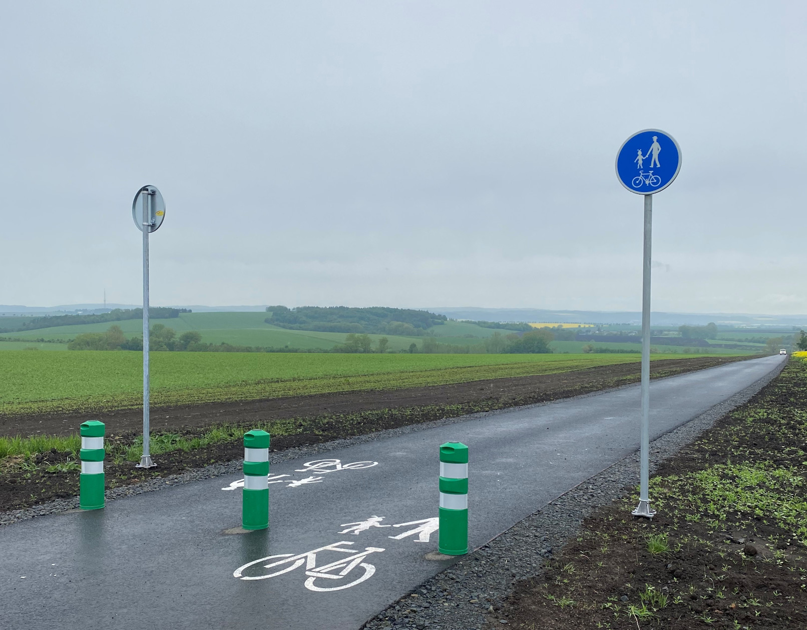 Klenovice na Hané – výstavba cyklostezky - Vej- og brobyggeri