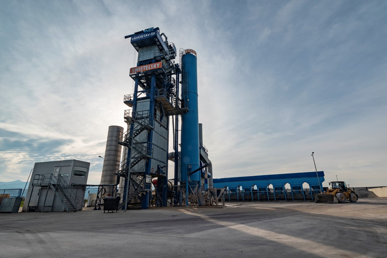 Obaľovačka  - Asfaltproduktion Obaľovačka  - Asfaltproduktion