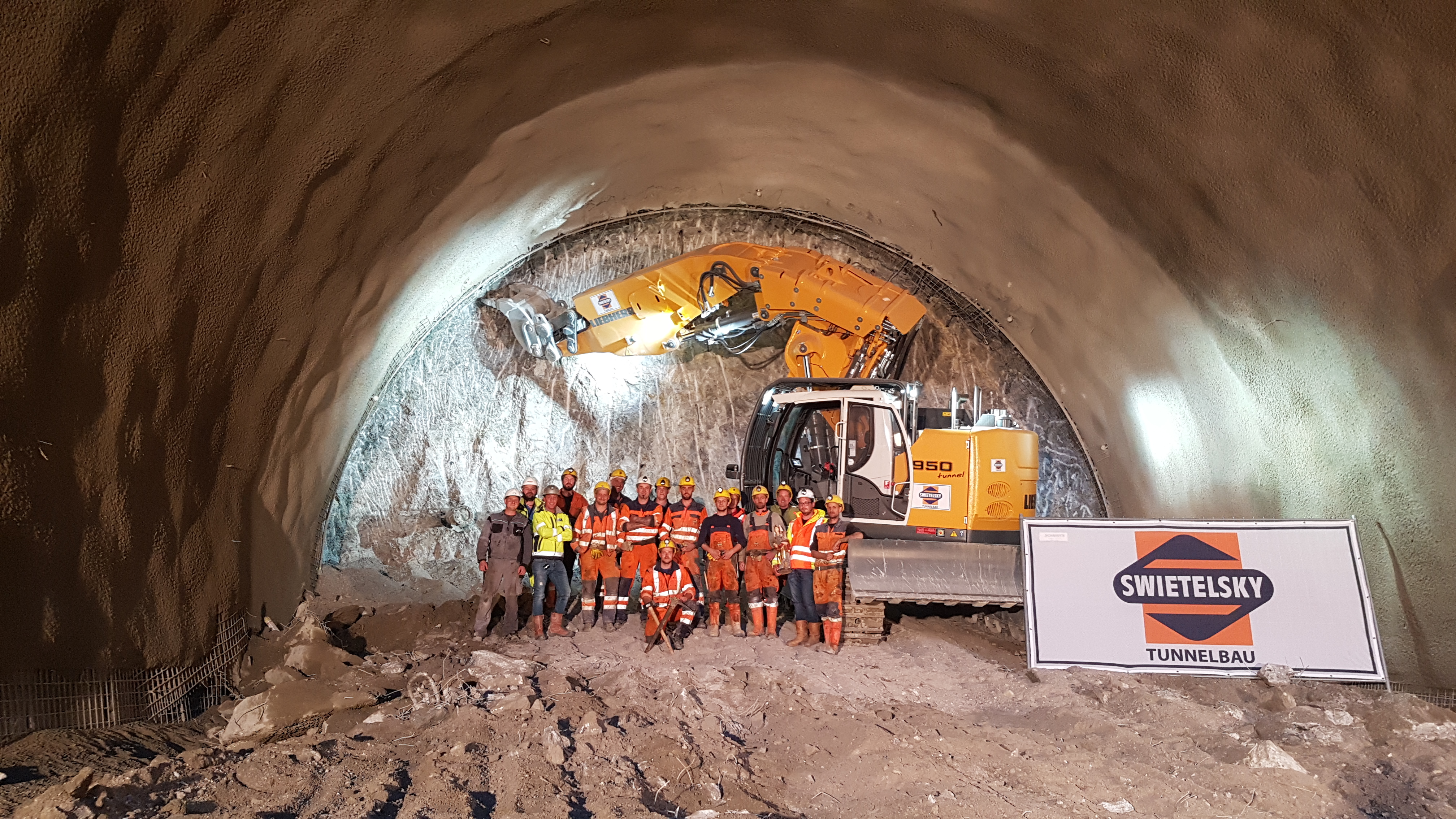 A11 Karawankenautobahn - 2. Röhre Karawankentunnel - Tunnelarbejde