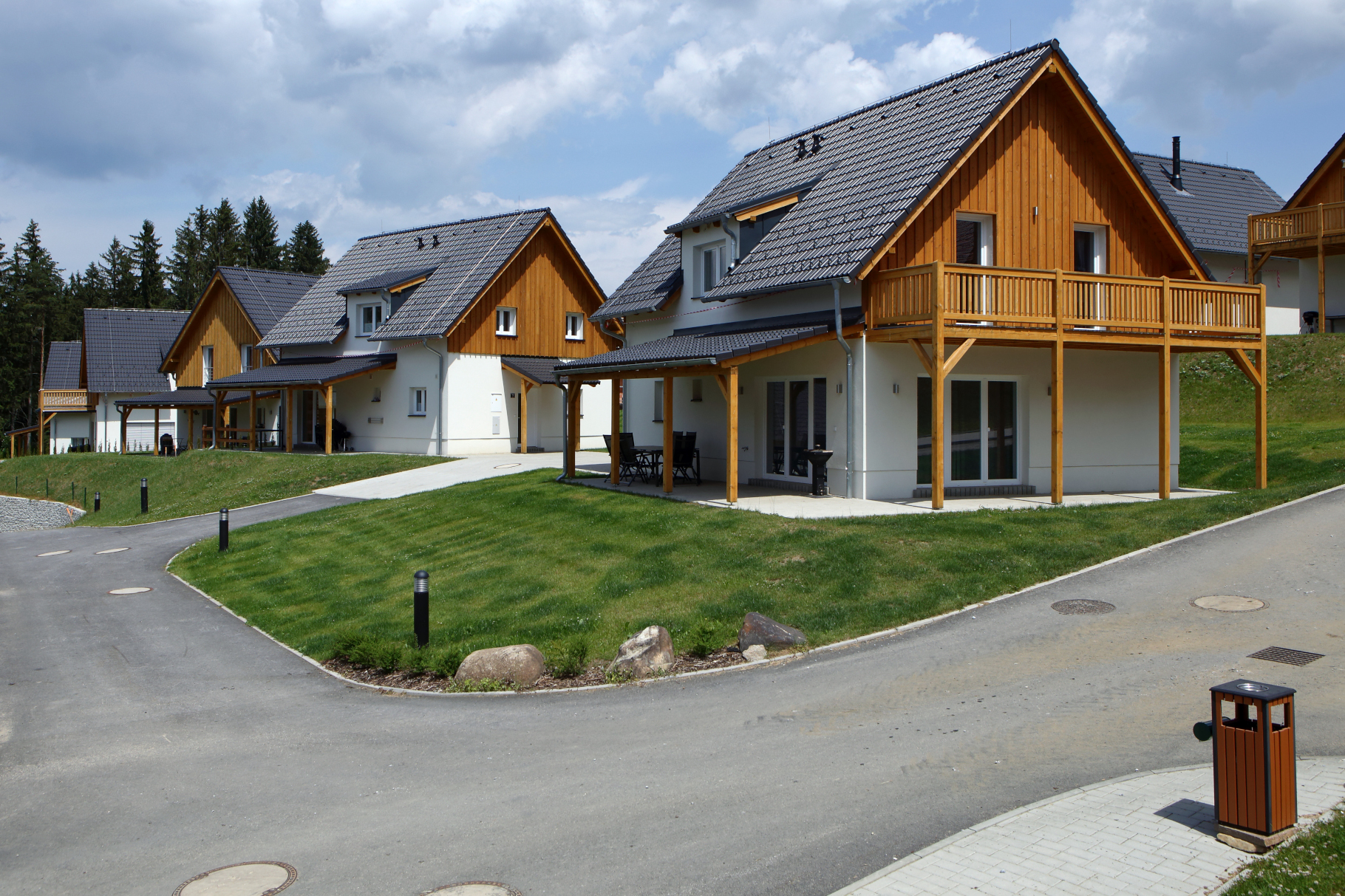 Černá v Pošumaví – Lakeside Village, Lipno - Byggearbejde