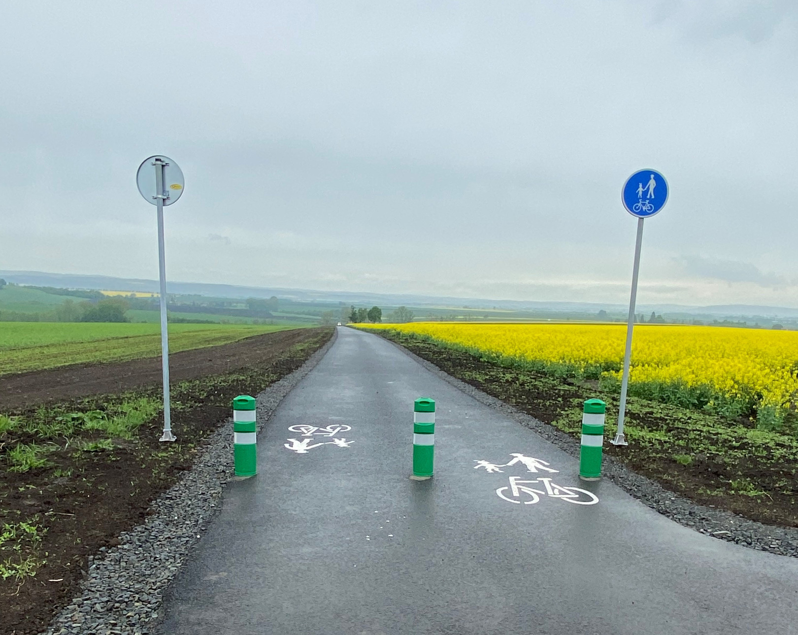 Klenovice na Hané – výstavba cyklostezky - Vej- og brobyggeri