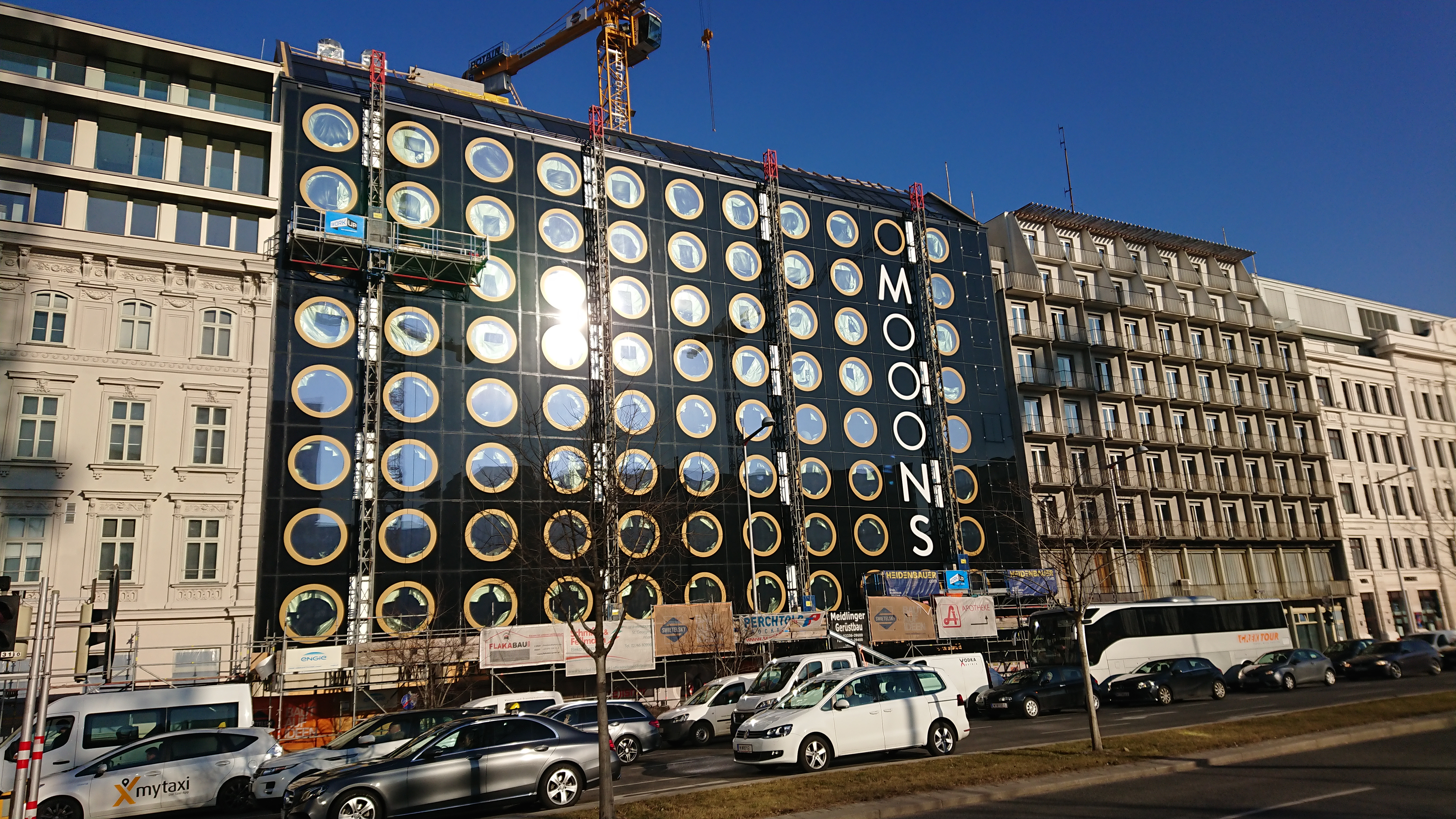 Hotelgebäude, Mooons, Wien - Byggearbejde