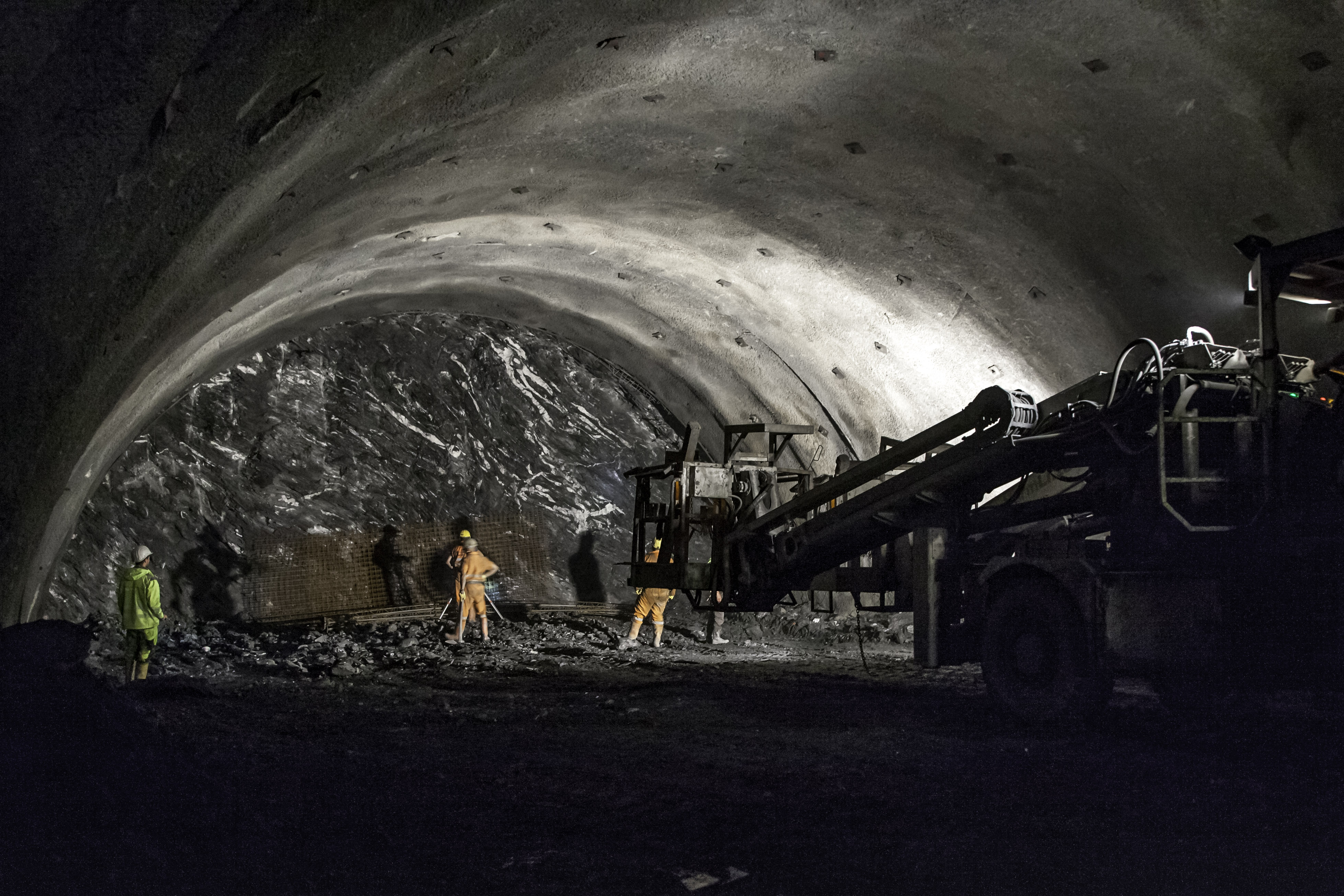 Brenner Basistunnel - Erkundungstunnel Wolf 2 - Tunnelarbejde