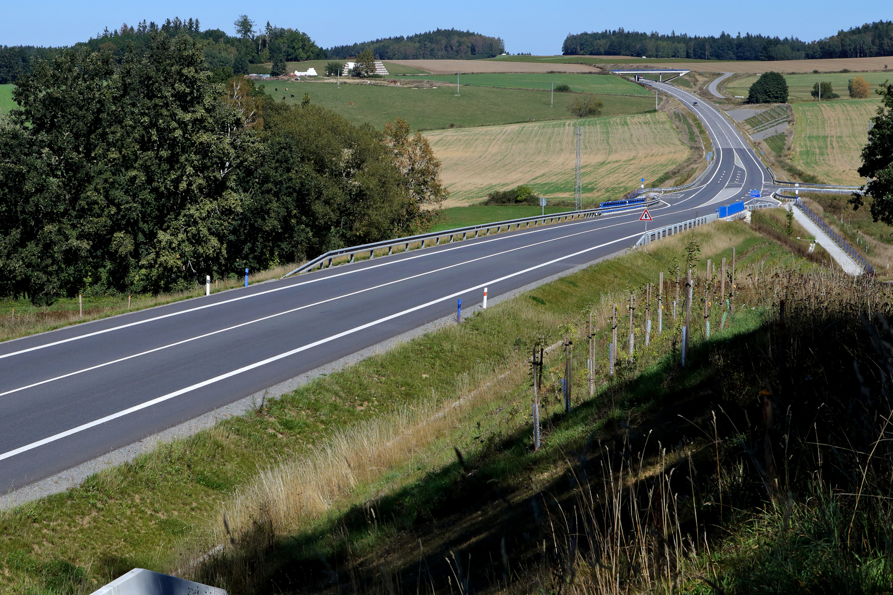 Silnice I/34 – výstavba úseku Ondřejov–Božejov–Pelhřimov - Vej- og brobyggeri